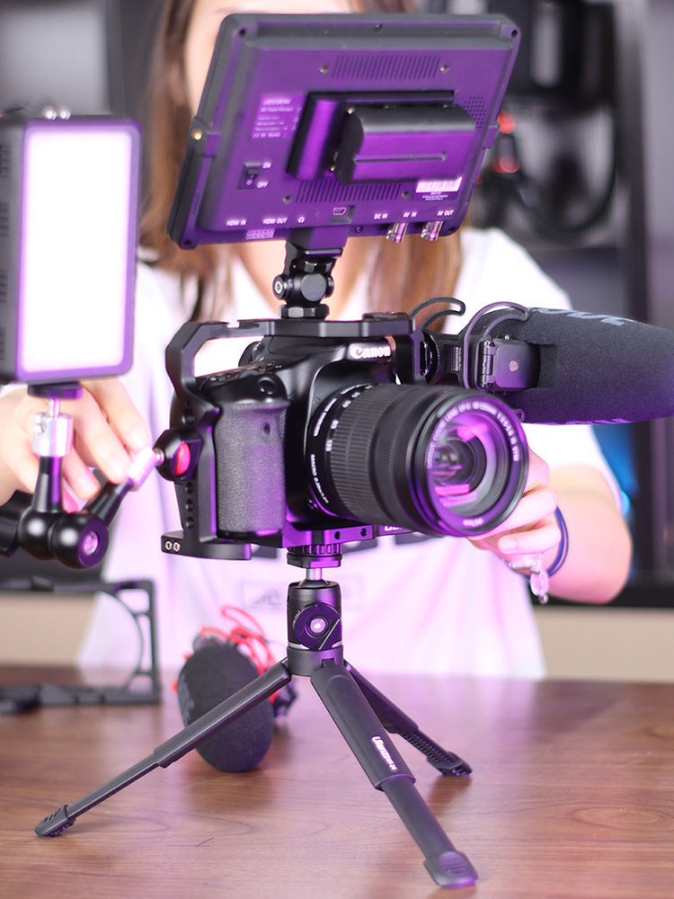 JMT-080138 Spherical Gimbal Tripod Stand for SLR Micro Camera, 2-Section, Supports 2-5kg