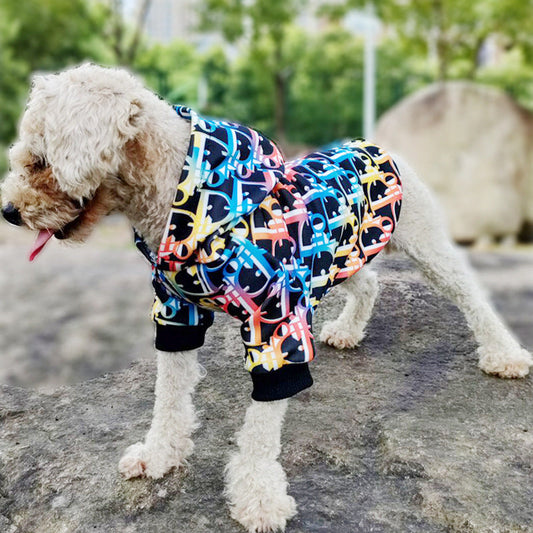 JMT-080202 Colorful Print Pet Hoodie for Trendy and Stylish Pets
