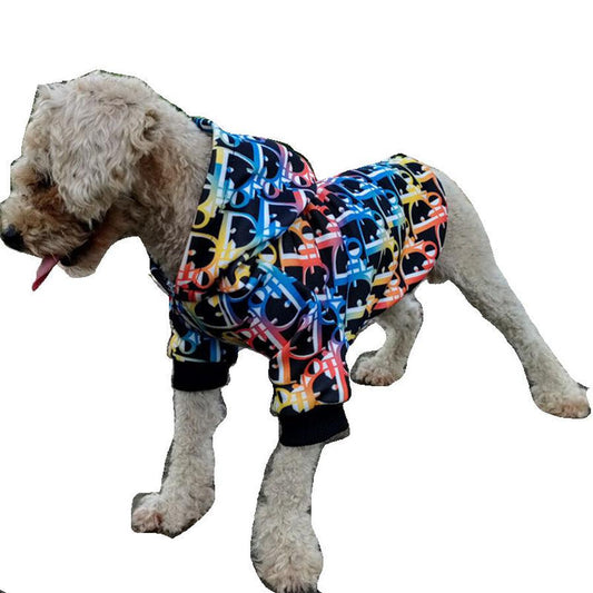 JMT-080202 Colorful Print Pet Hoodie for Trendy and Stylish Pets