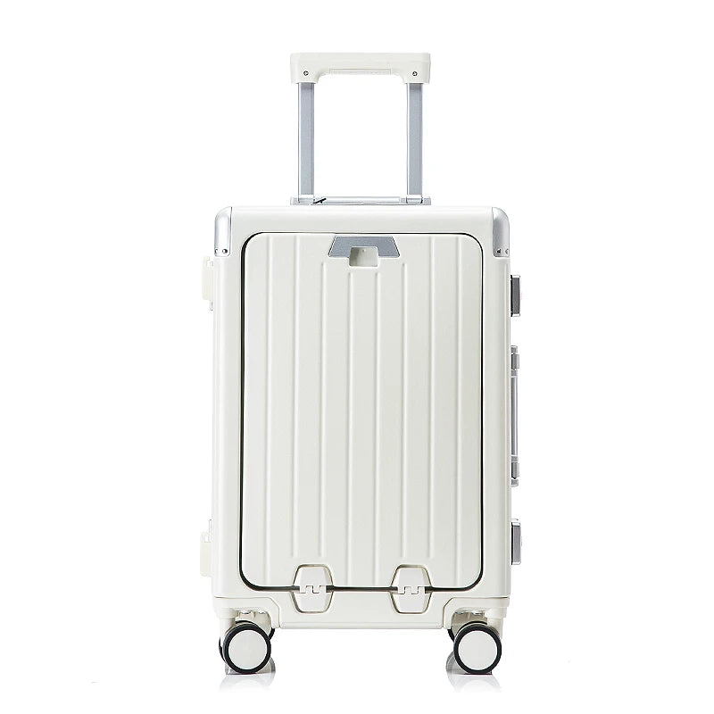 JMT-080330 Multi-Functional Front Open Pocket Trolley Suitcase for Business and Travel
