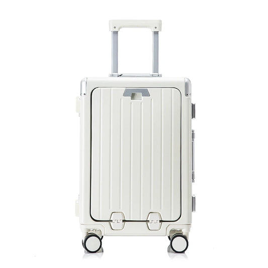 JMT-080330 Multi-Functional Front Open Pocket Trolley Suitcase for Business and Travel