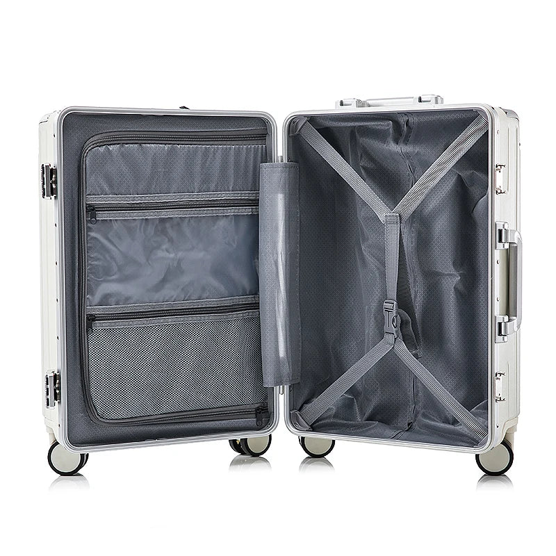 JMT-080330 Multi-Functional Front Open Pocket Trolley Suitcase for Business and Travel