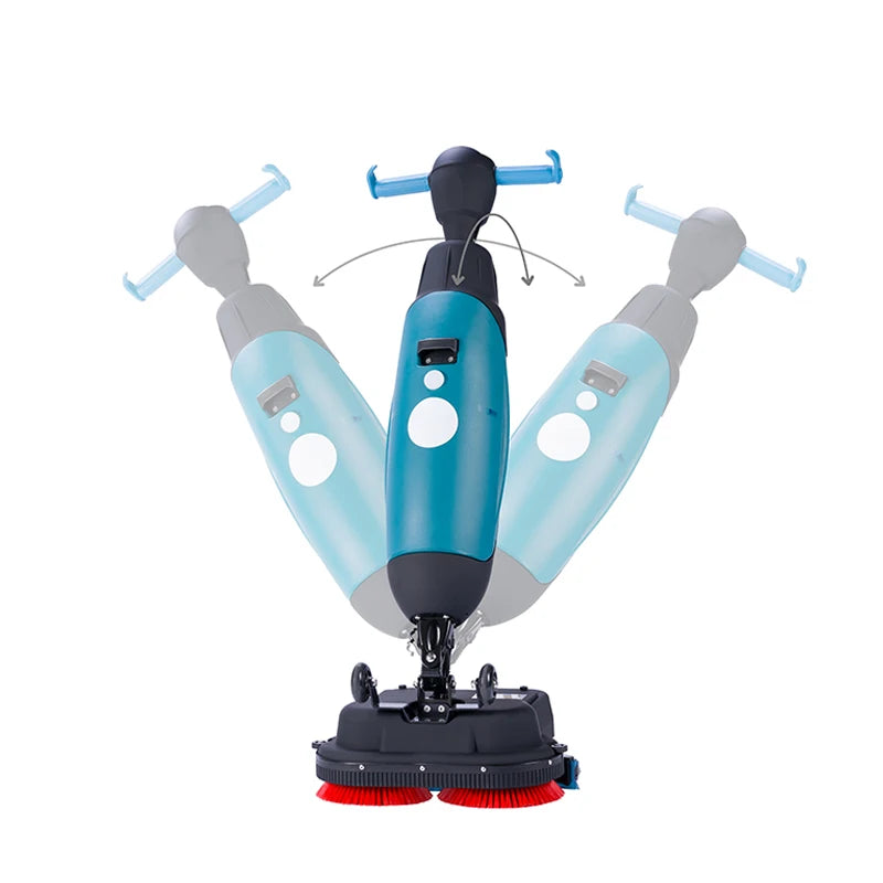 JMT-080394 Compact Mini Walk-Behind Electric Floor Scrubber for Home and Commercial Use