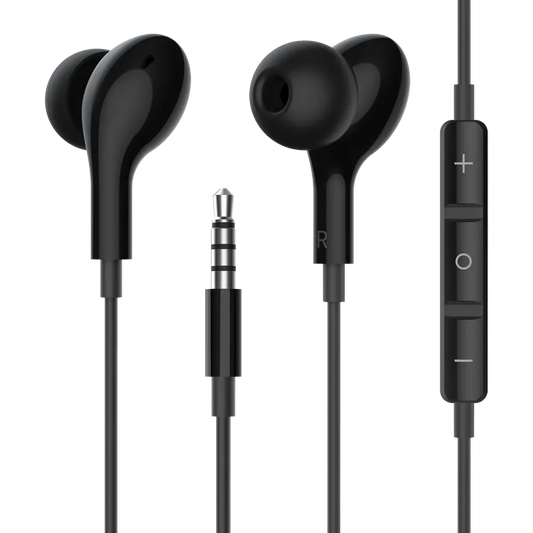 JMT-081098 High-Fidelity In-Ear Gaming Earbuds with Microphone and Volume Control for iPhone - 3.5mm Wired Connection