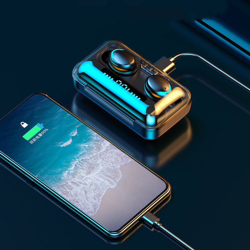 JMT-081418 Wireless Stereo Bluetooth Headset with Power Bank and Voice Control – Green, 10m Range, Dual Ear Support