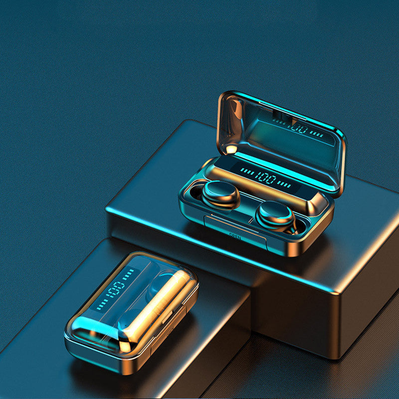 JMT-081418 Wireless Stereo Bluetooth Headset with Power Bank and Voice Control – Green, 10m Range, Dual Ear Support