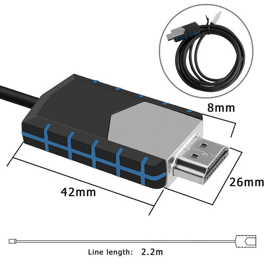 JMT-081610 Type-C to HDMI Cable - 4K High-Definition Video Cable, 2m Length for Mobile Devices and TVs