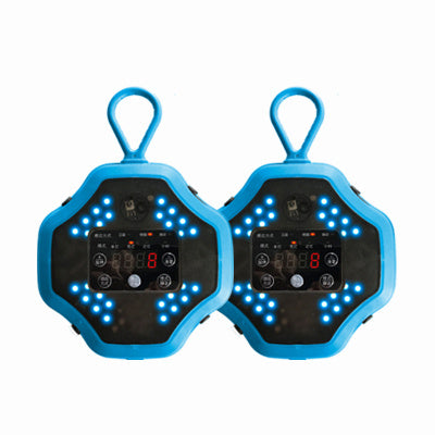 JMT-081738 Agile Reaction Light for Basketball and Taekwondo Training - Red and Blue ABS Reaction Training Device