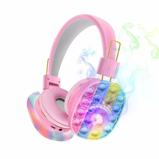 JMT-081930 Bluetooth Fidget Headphones for Kids - Stress Relief Pop Toy Headset with Comfortable Design and 18-Hour Battery Life