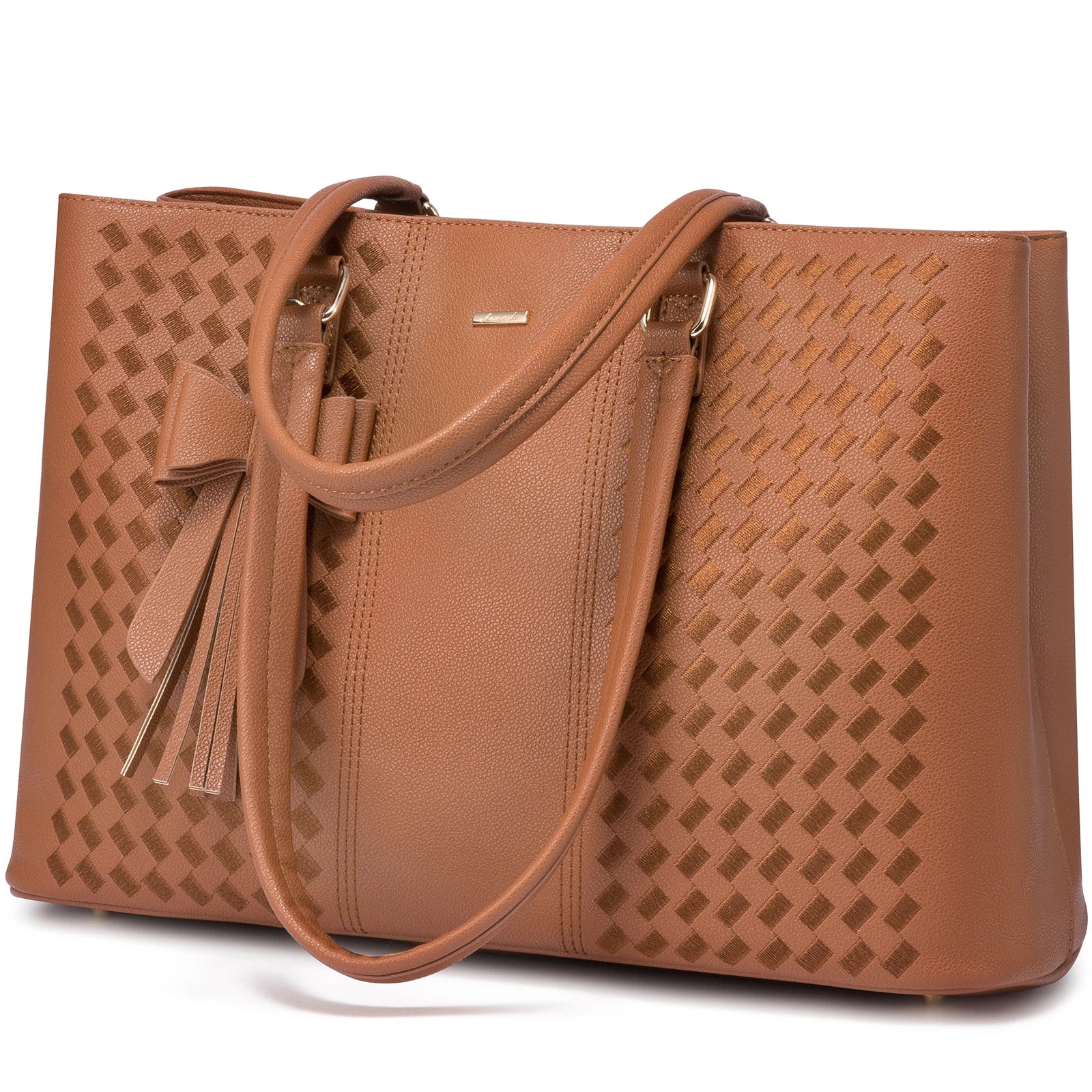 JMT-082314 Designer Women's PU Leather Tote Bag - Vintage Style Large Handbag and Briefcase