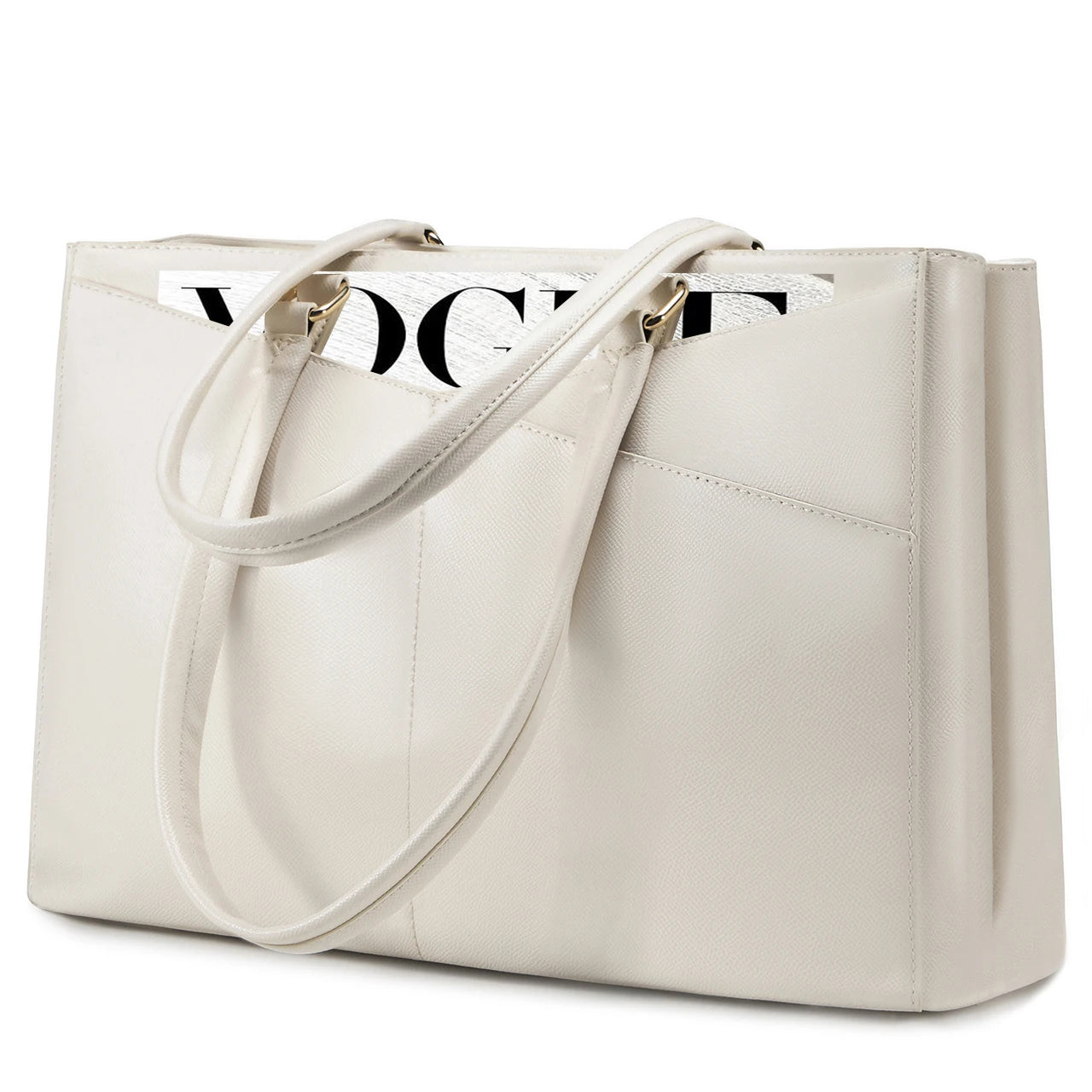 JMT-082314 Designer Women's PU Leather Tote Bag - Vintage Style Large Handbag and Briefcase