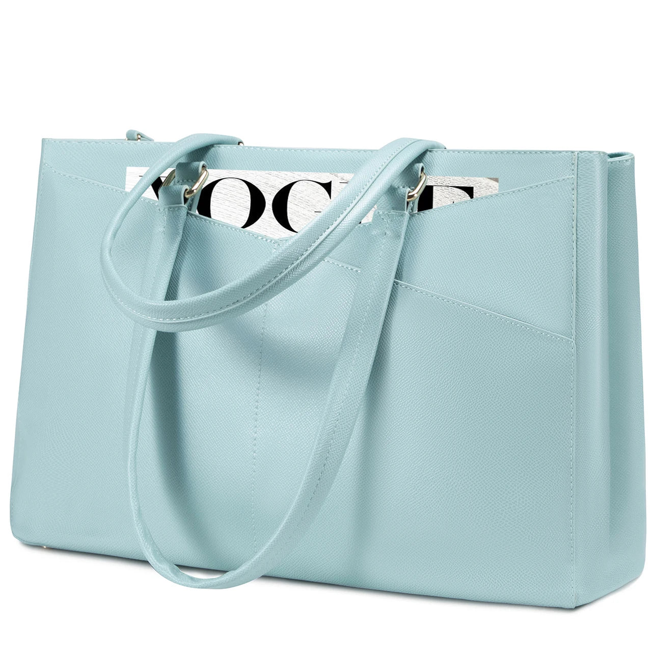 JMT-082314 Designer Women's PU Leather Tote Bag - Vintage Style Large Handbag and Briefcase