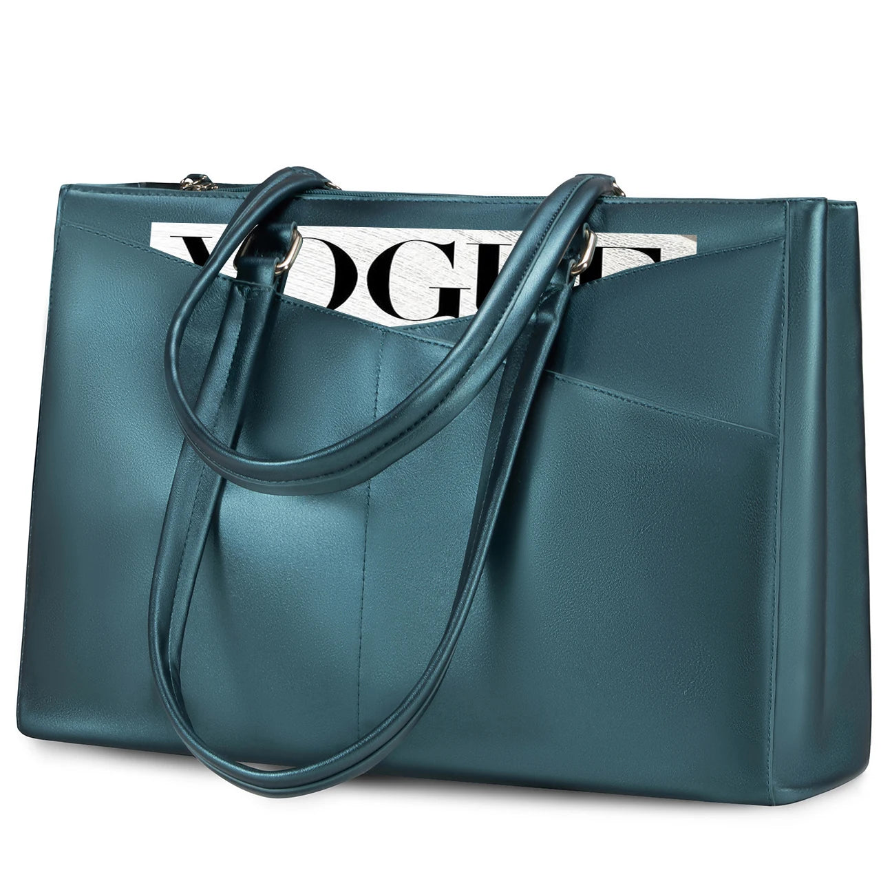 JMT-082314 Designer Women's PU Leather Tote Bag - Vintage Style Large Handbag and Briefcase