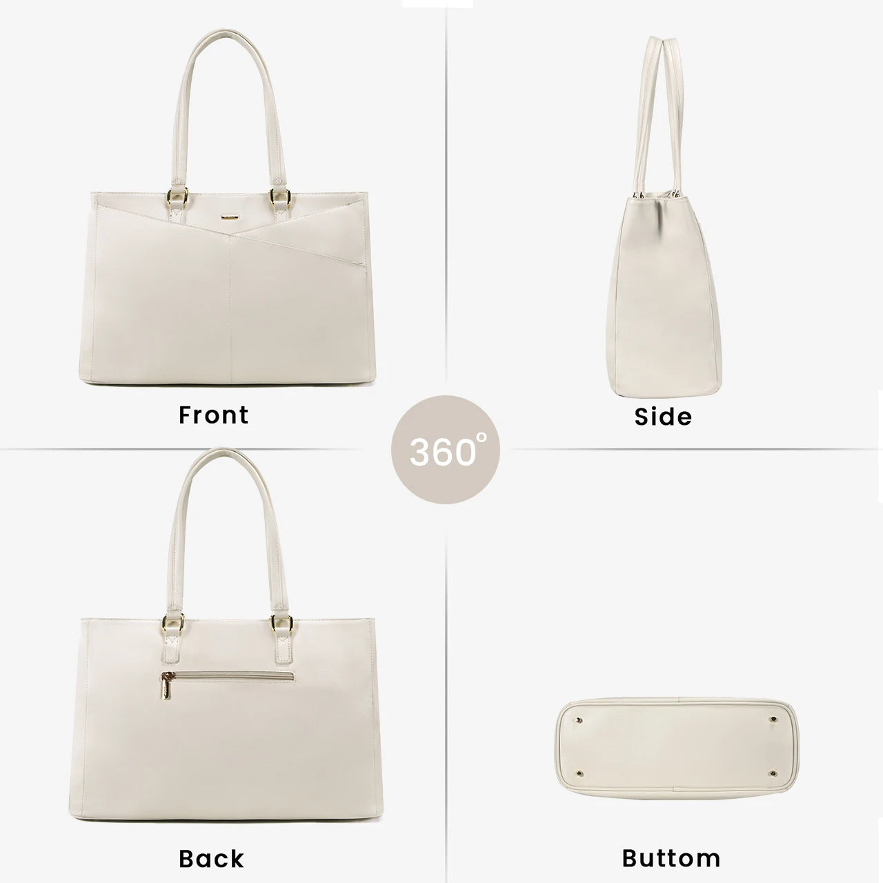 JMT-082314 Designer Women's PU Leather Tote Bag - Vintage Style Large Handbag and Briefcase