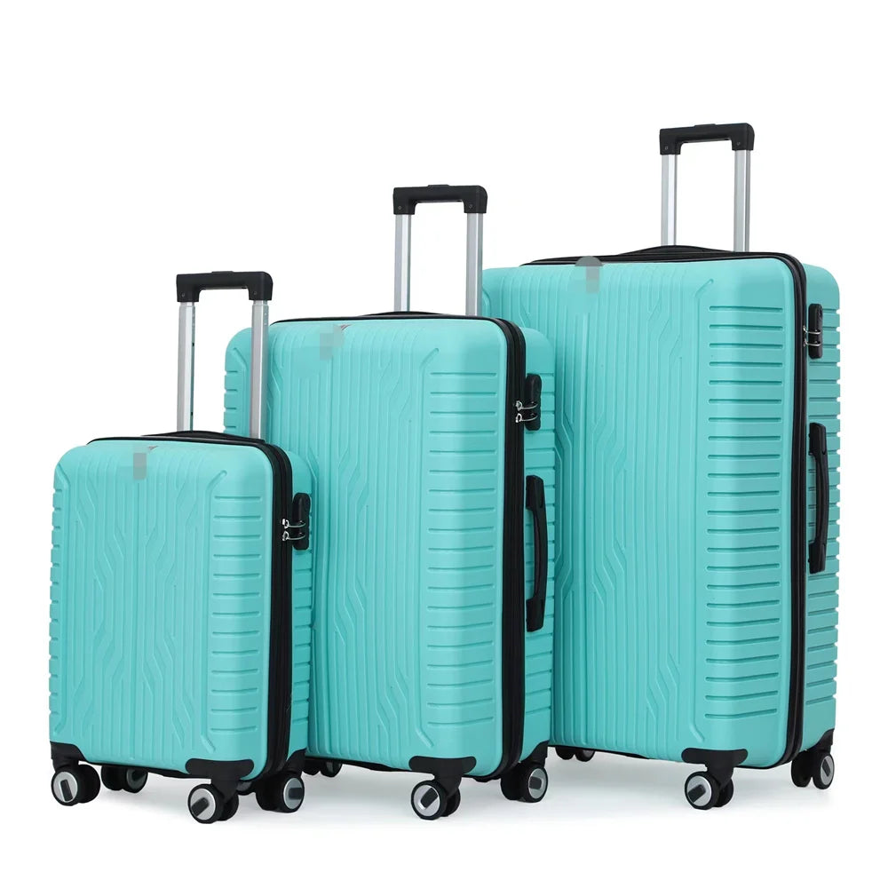 JMT-082314 Luggage Set with Spinner Trolley - Travel Organiser Bags in Matching Colours (20'', 26'', 30'')