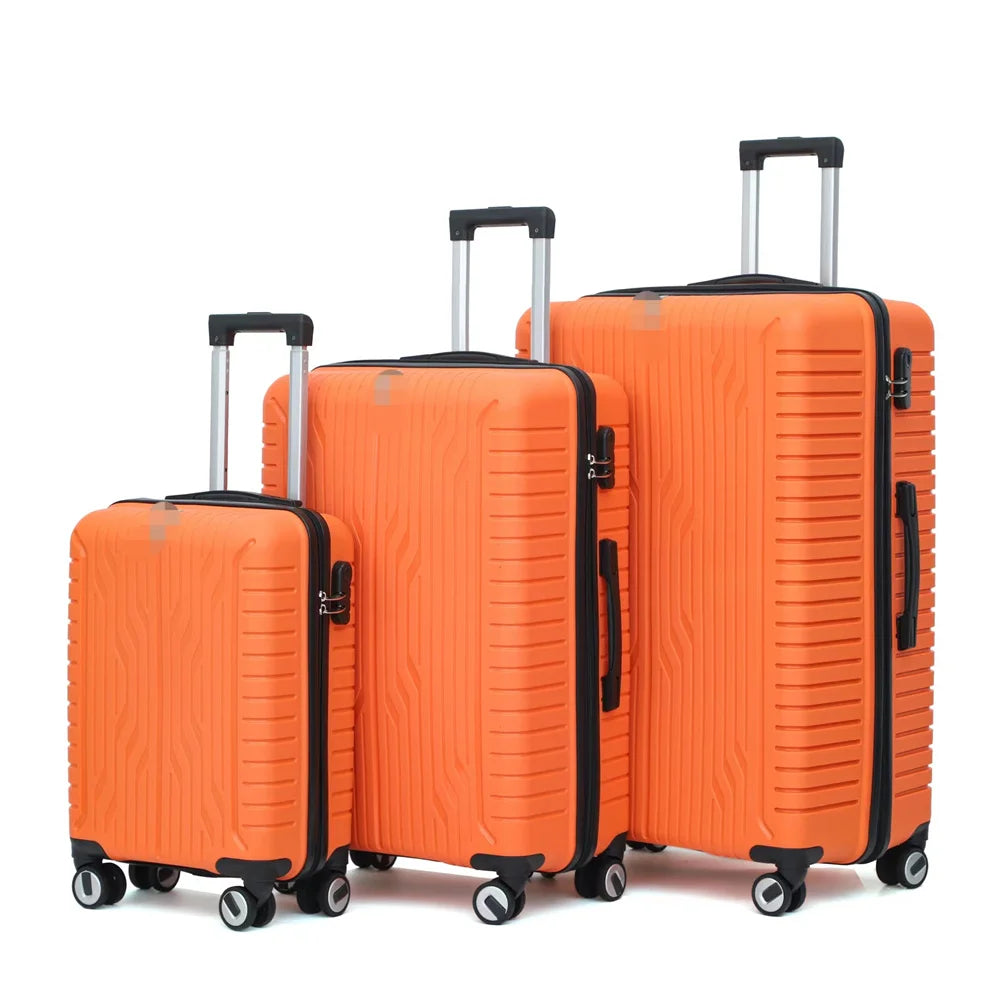 JMT-082314 Luggage Set with Spinner Trolley - Travel Organiser Bags in Matching Colours (20'', 26'', 30'')