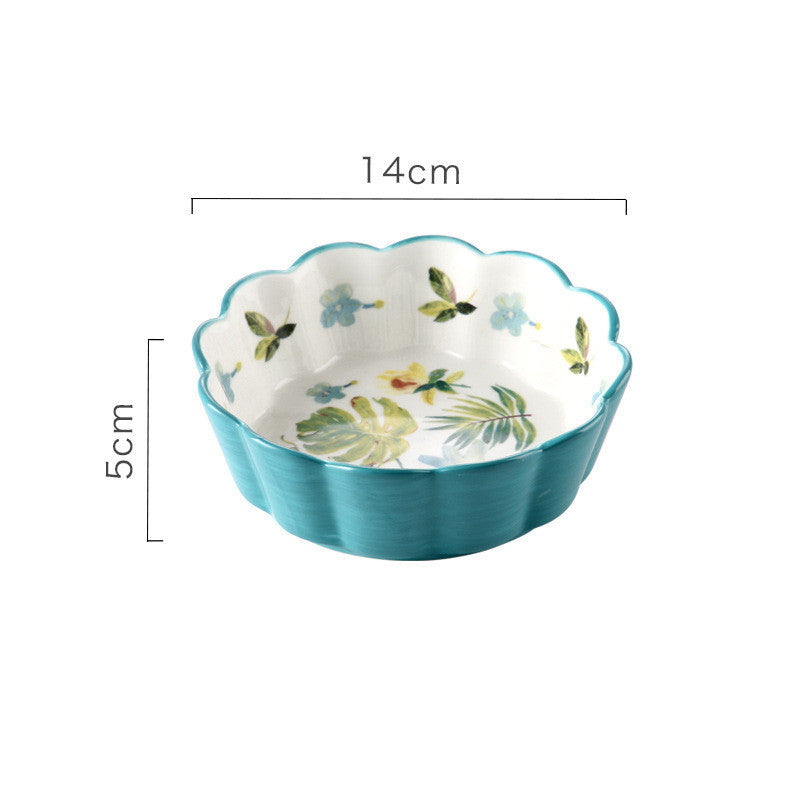 JMT-082762 Ceramic Pet Bowl with Bamboo Wood Tray - Suitable for Cats and Dogs, 450ml Capacity