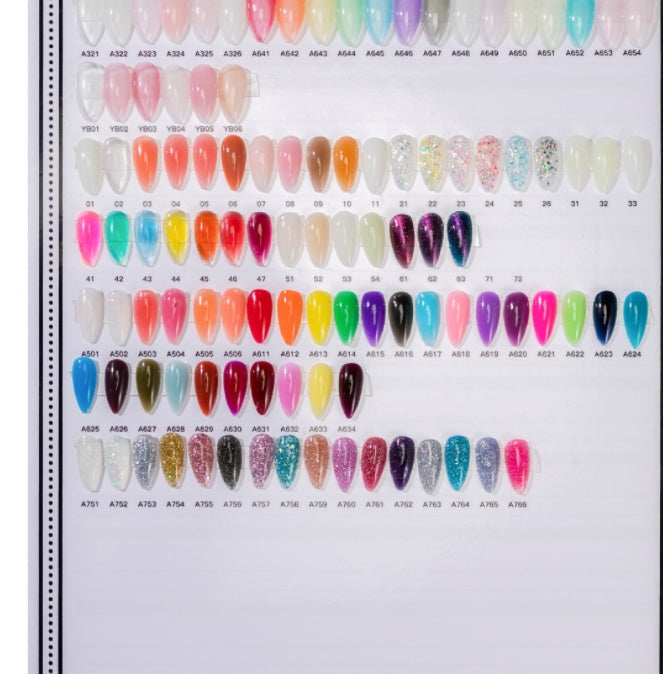 JMT-082890 7-Color Nail Extension Gel Kit with Tools for Nail Art and Phototherapy