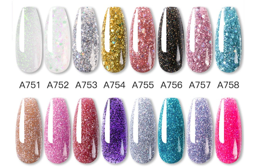 JMT-082890 7-Color Nail Extension Gel Kit with Tools for Nail Art and Phototherapy