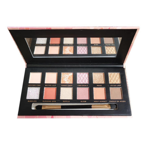 JMT-083018 12-Color Pearl Sequin Eyeshadow Palette for Creative Makeup Looks