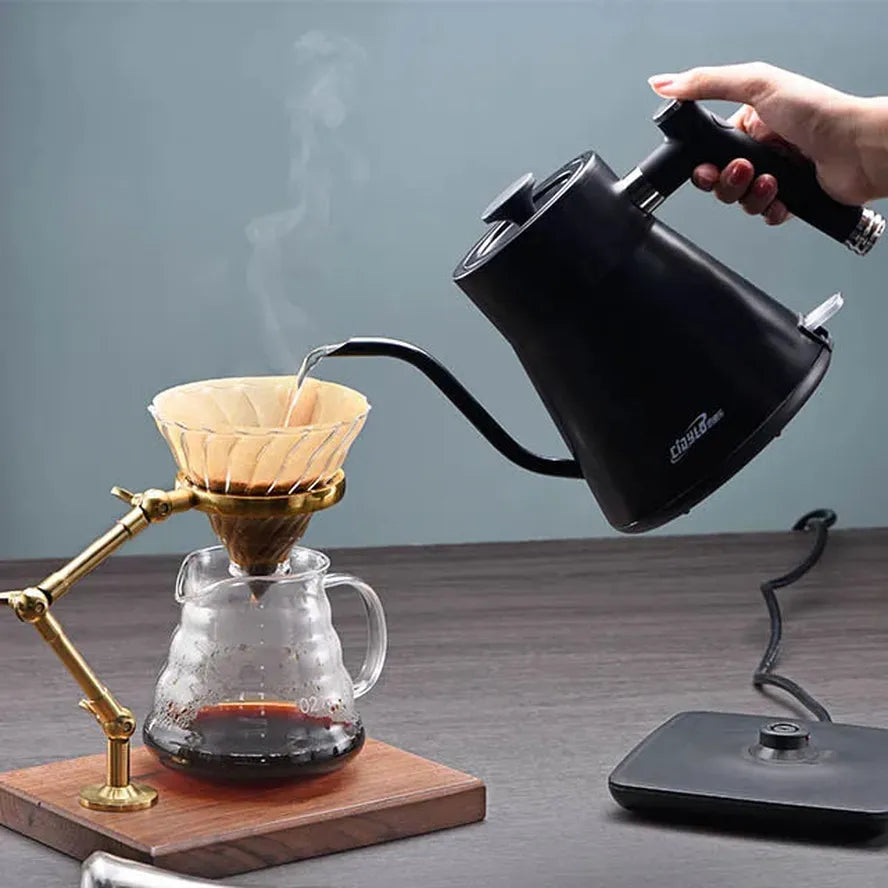 JMT-083850 Portable 800ML Stainless Steel Gooseneck Electric Kettle for Tea and Coffee Brewing