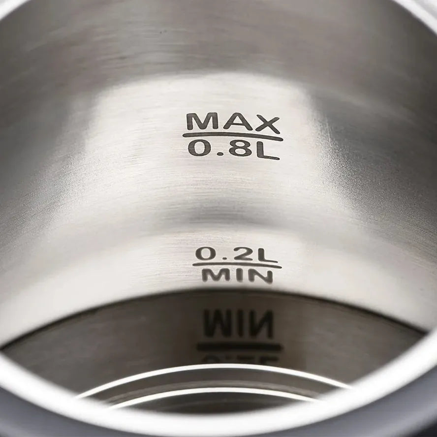 JMT-083850 Portable 800ML Stainless Steel Gooseneck Electric Kettle for Tea and Coffee Brewing