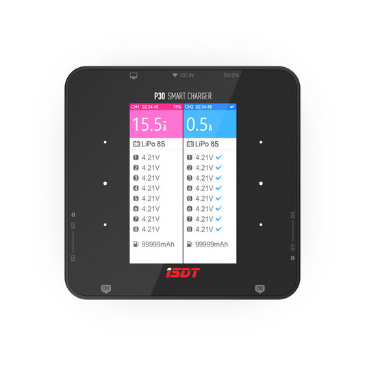 JMT-083914 Dual-Channel Smart Balance Charger for Batteries - Compact Design 110x110x65mm