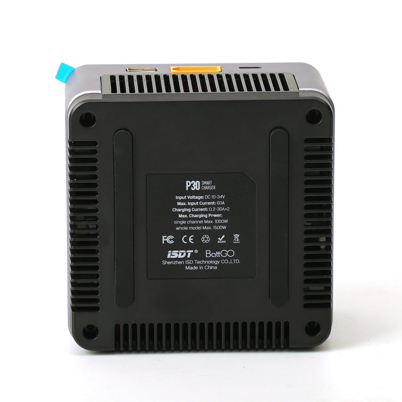 JMT-083914 Dual-Channel Smart Balance Charger for Batteries - Compact Design 110x110x65mm