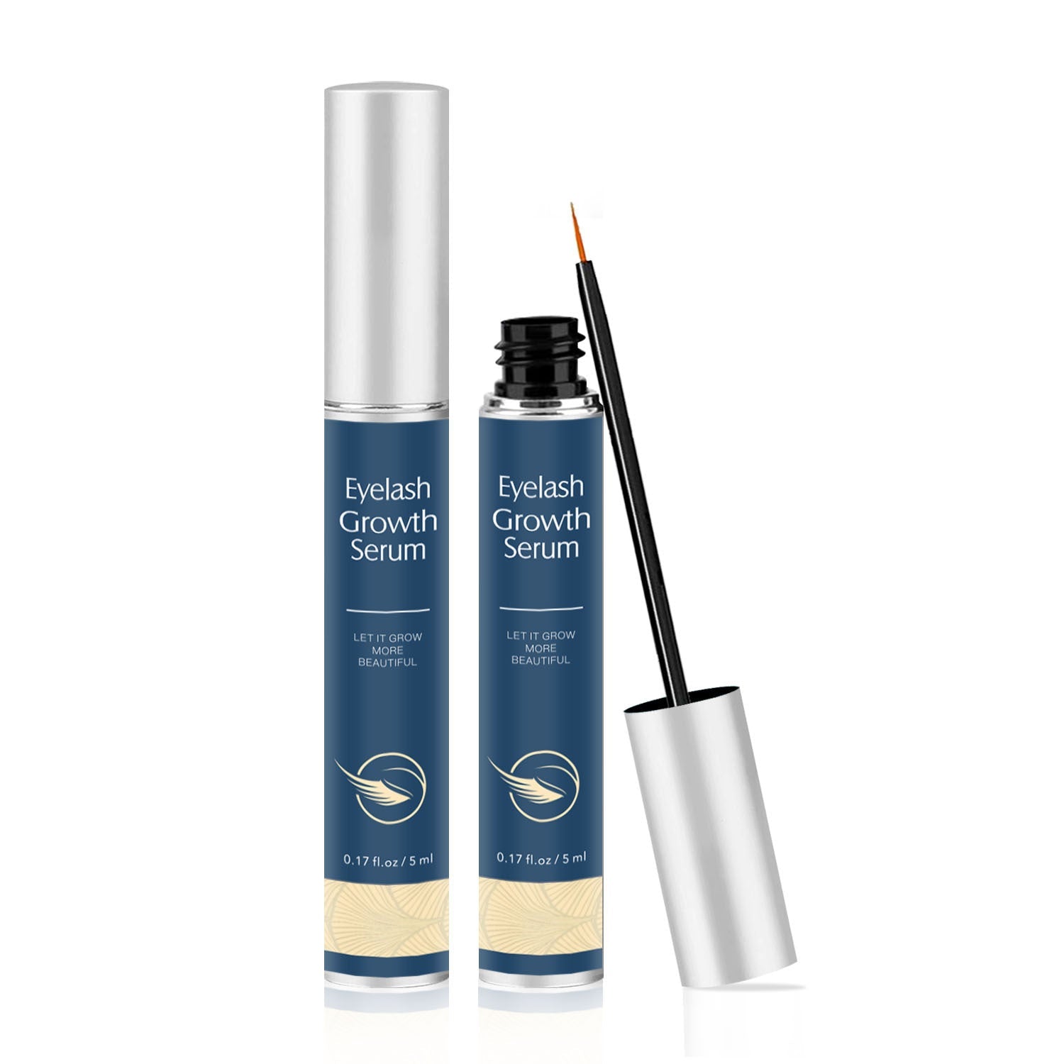 JMT-084170 Thick Curly Eyebrows Nourishing Mascara - Transparent Formula, 5ml Black & 5ml Blue