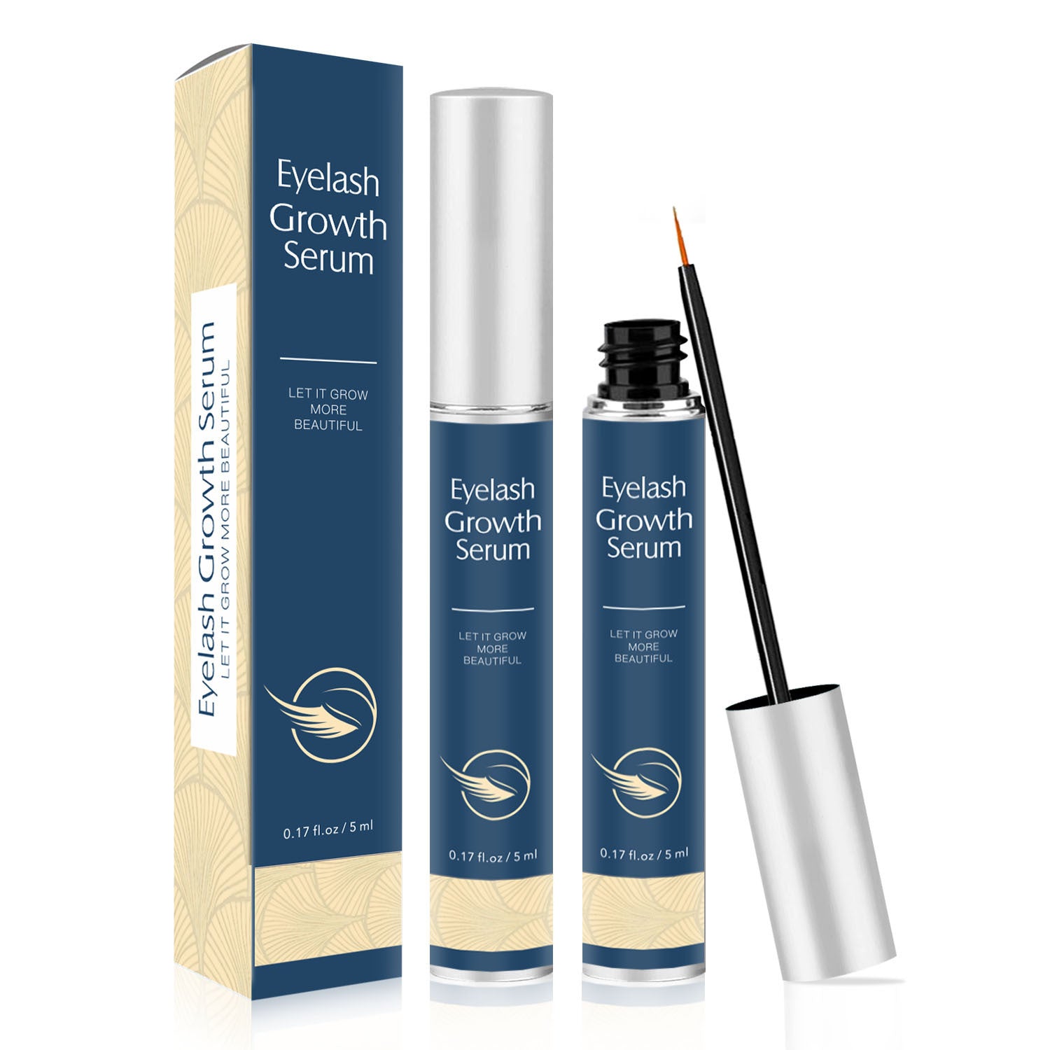 JMT-084170 Thick Curly Eyebrows Nourishing Mascara - Transparent Formula, 5ml Black & 5ml Blue