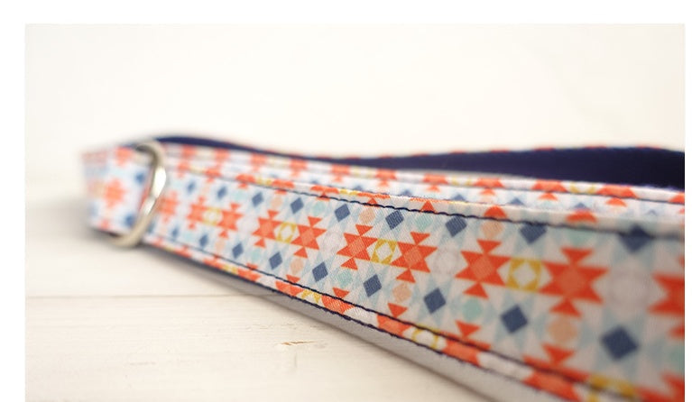 JMT-084234 Durable Polyester Pet Collar and Traction Rope Set in Orange Lantern