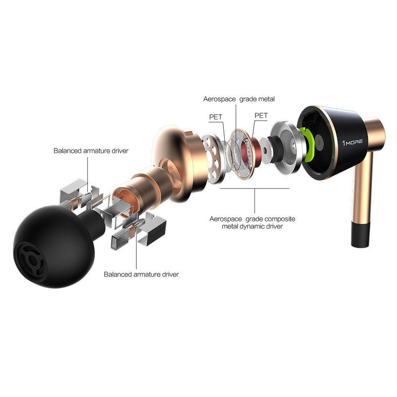 JMT-084234 Wired In-Ear Headset with Metal Design and HIFI Sound for Mobile Devices