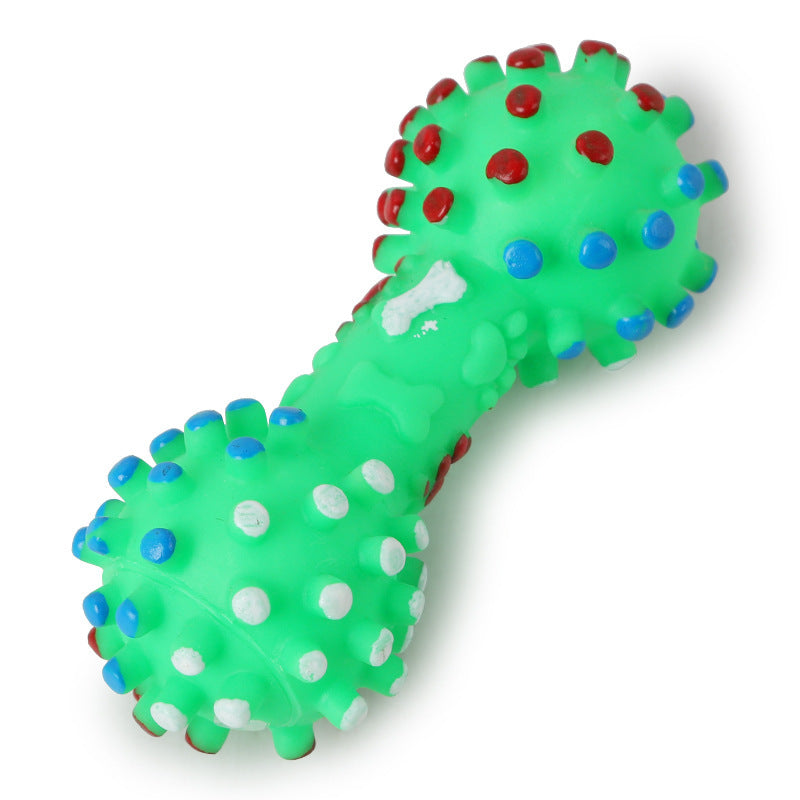 JMT-084874 Durable Vinyl Dog Toy Grinding Stick - Bite-Resistant, 16.5cm Length, Multiple Color Options