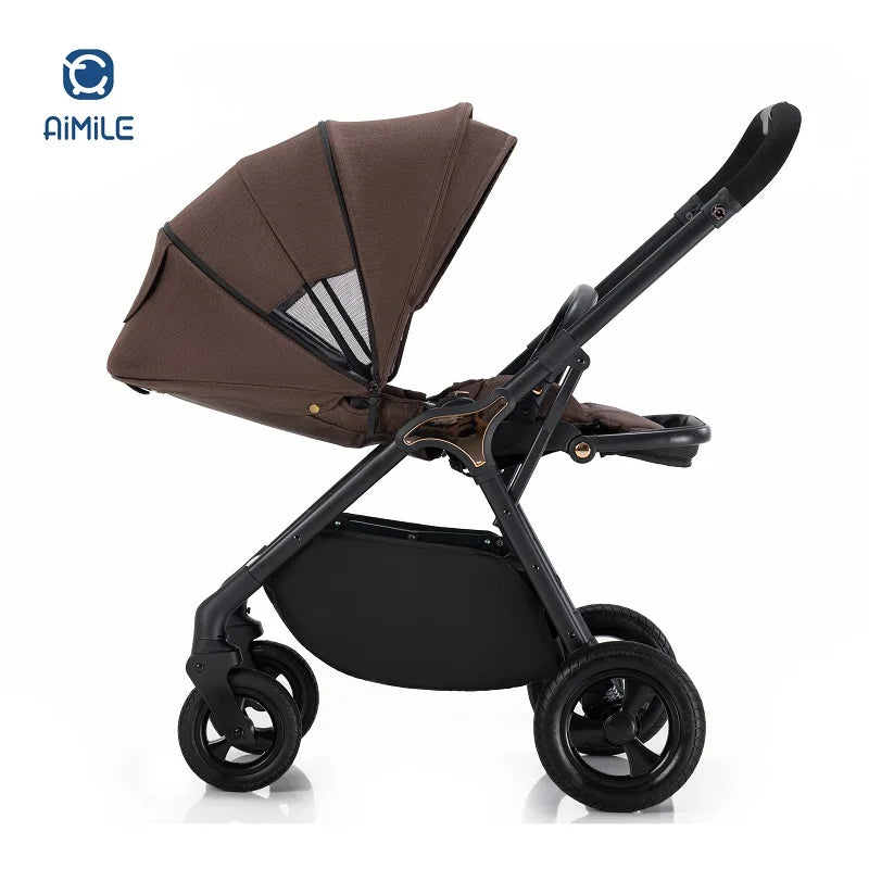 JMT-085066 3 in 1 Baby Pram Trolley Stroller and Carrier for Infants and Toddlers