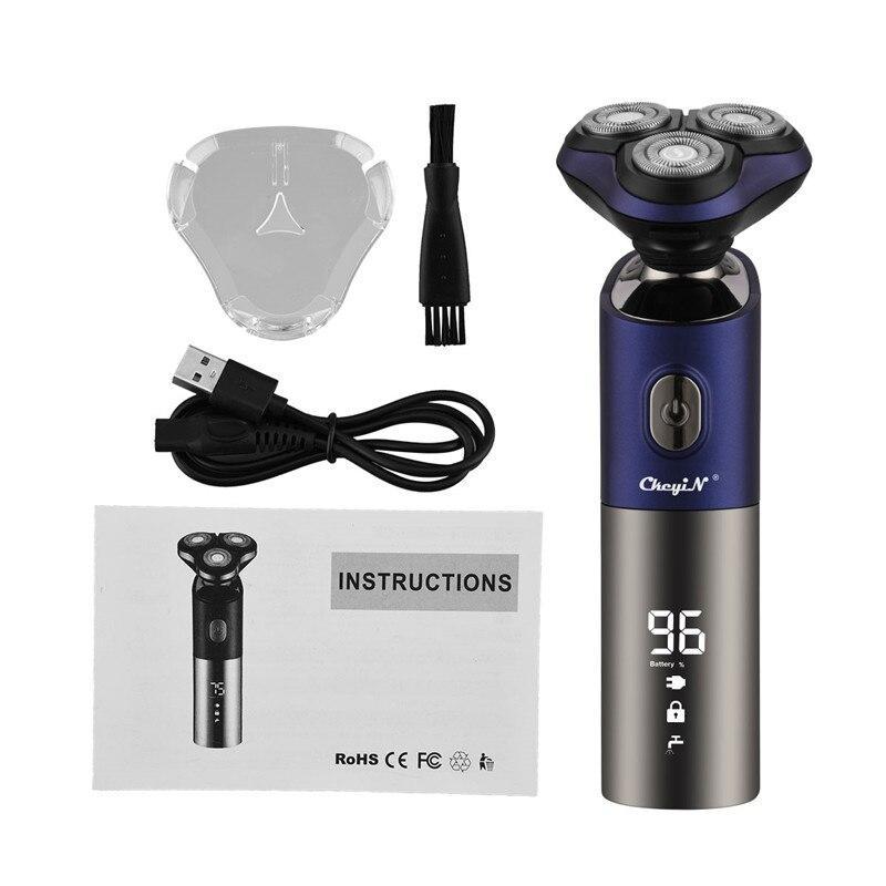 JMT-085130 Rechargeable Multifunctional Floating Electric Shaver with LCD Display and Whole Body Washing Capability