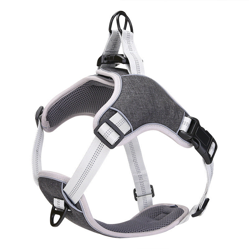 JMT-085386 Adjustable Reflective Pet Harness for Enhanced Safety and Comfort