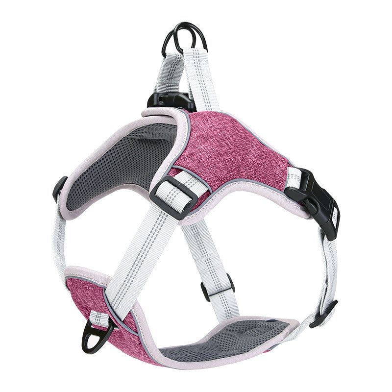 JMT-085386 Adjustable Reflective Pet Harness for Enhanced Safety and Comfort