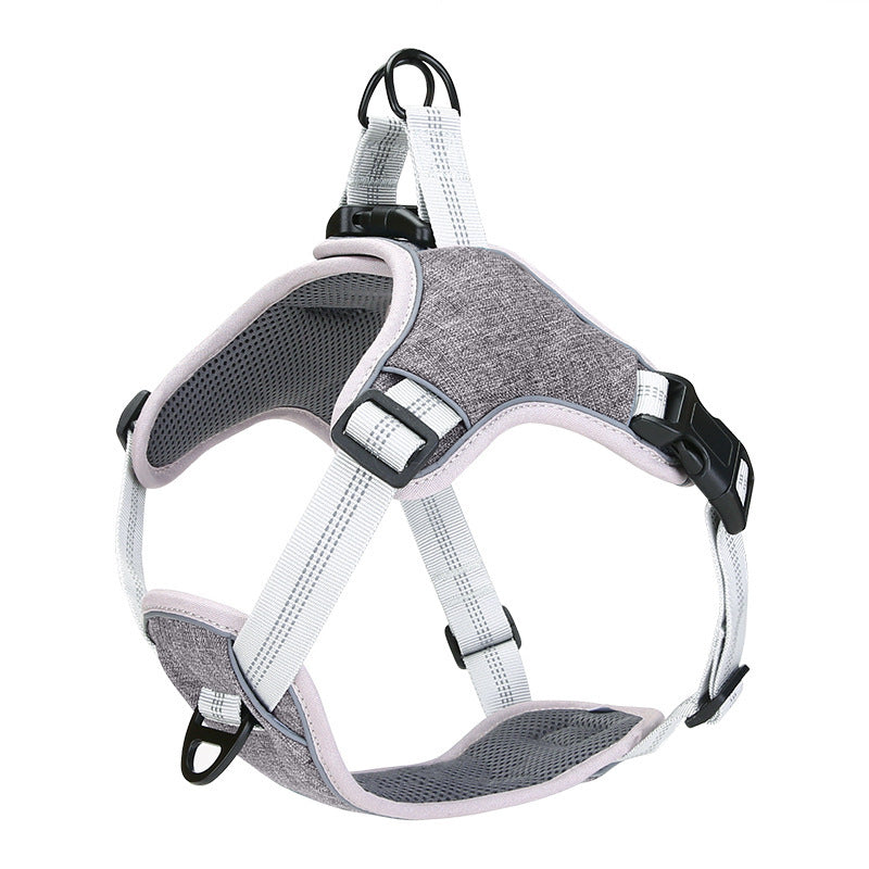 JMT-085386 Adjustable Reflective Pet Harness for Enhanced Safety and Comfort