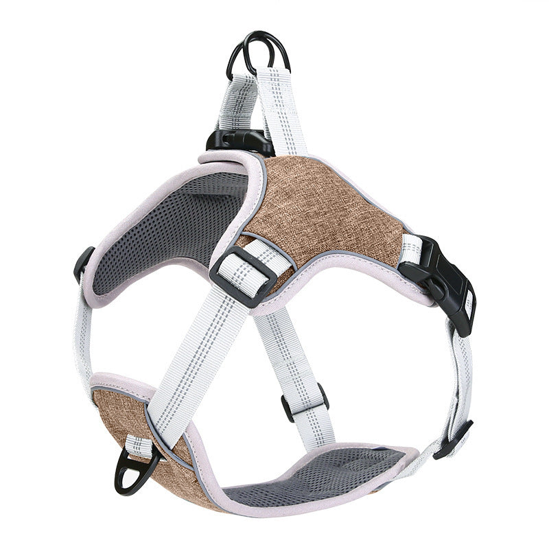 JMT-085386 Adjustable Reflective Pet Harness for Enhanced Safety and Comfort