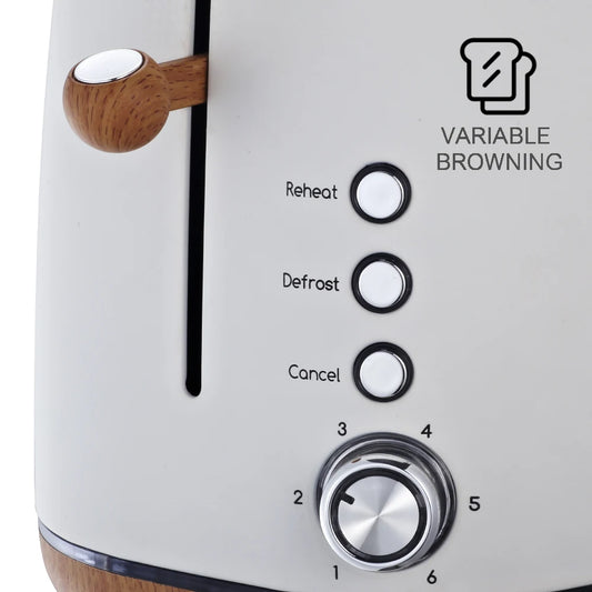 JMT-085706 Stainless Steel 2 Slice Electric Bread Toaster with Smart Features