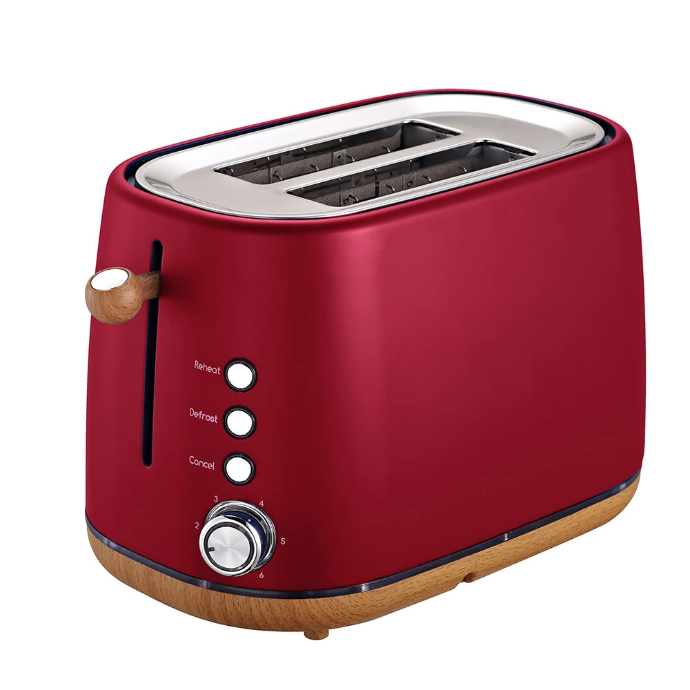 JMT-085706 Stainless Steel 2 Slice Electric Bread Toaster with Smart Features