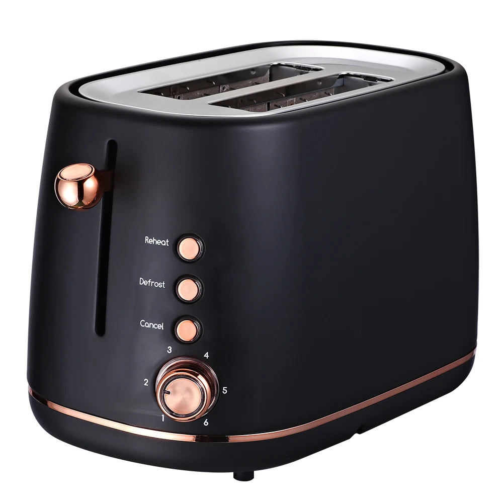 JMT-085706 Stainless Steel 2 Slice Electric Bread Toaster with Smart Features