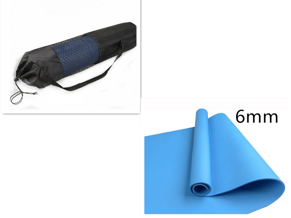 JMT-085962 Black Mesh Yoga Bag – Portable Nylon Pilates Carrier with Adjustable Strap, Washable and Ideal for Yoga Essentials (Mat Not Included)
