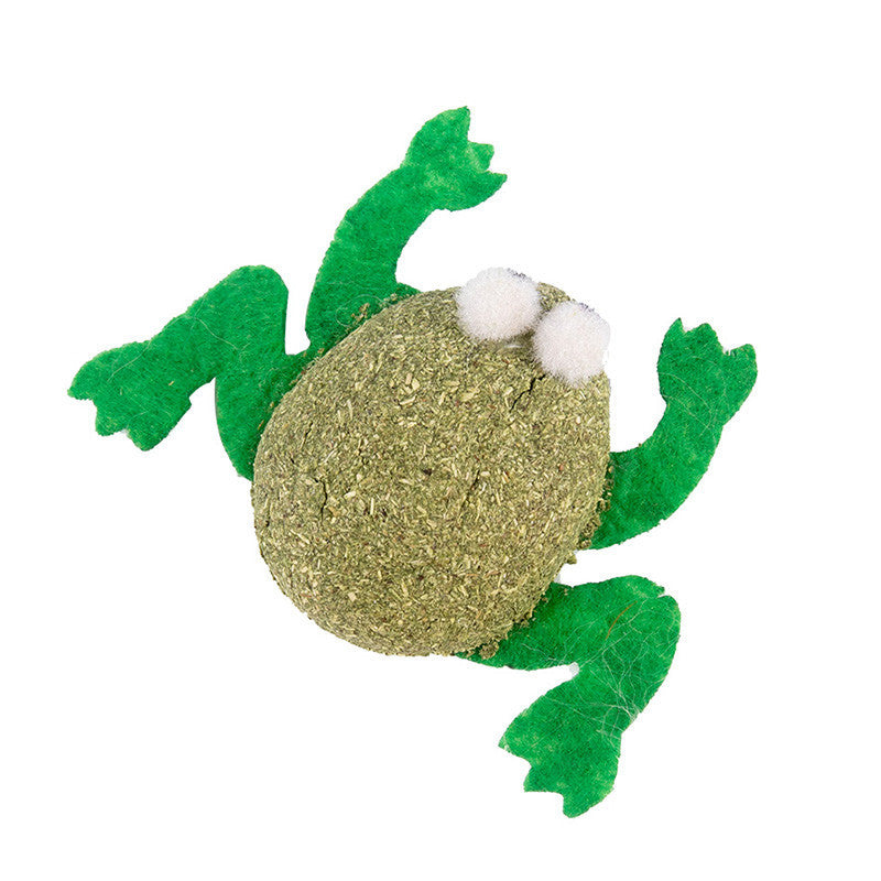 JMT-086026 Bite-Resistant Cartoon Cat Molar Stick Toy for Healthy Chewing - Available in Crab and Frog Designs