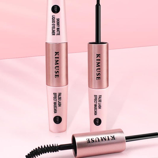 JMT-086154 Dual-Ended Long-Lasting Waterproof Liquid Eyeliner and Mascara in Black