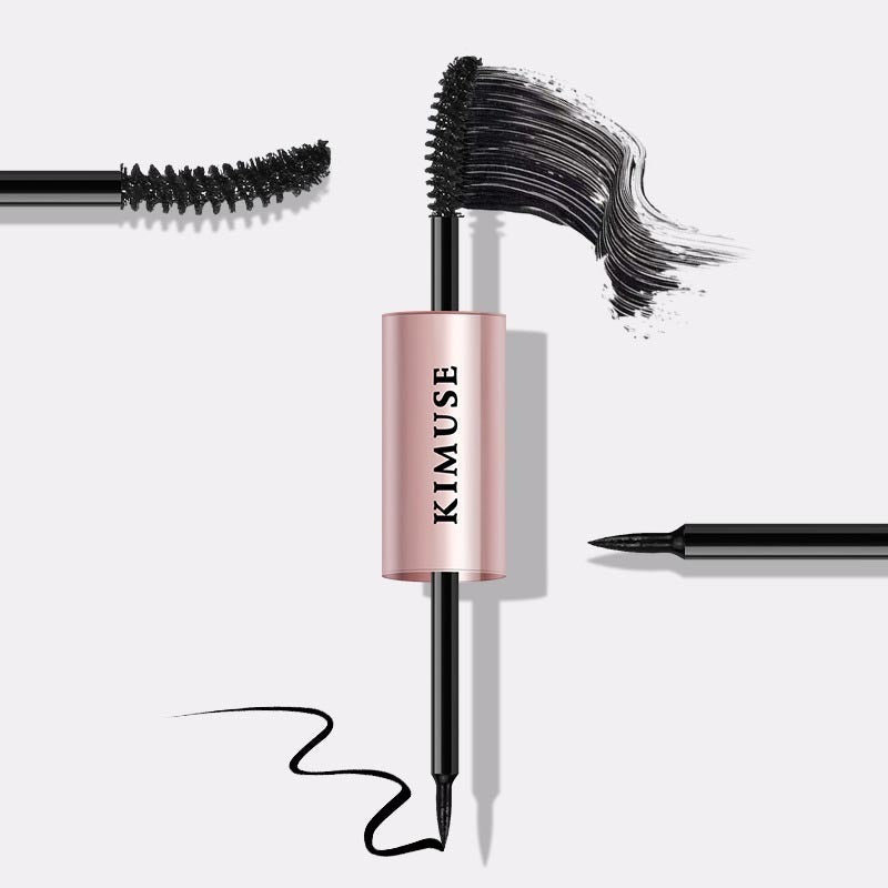JMT-086154 Dual-Ended Long-Lasting Waterproof Liquid Eyeliner and Mascara in Black