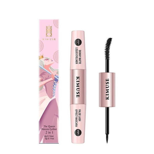 JMT-086154 Dual-Ended Long-Lasting Waterproof Liquid Eyeliner and Mascara in Black