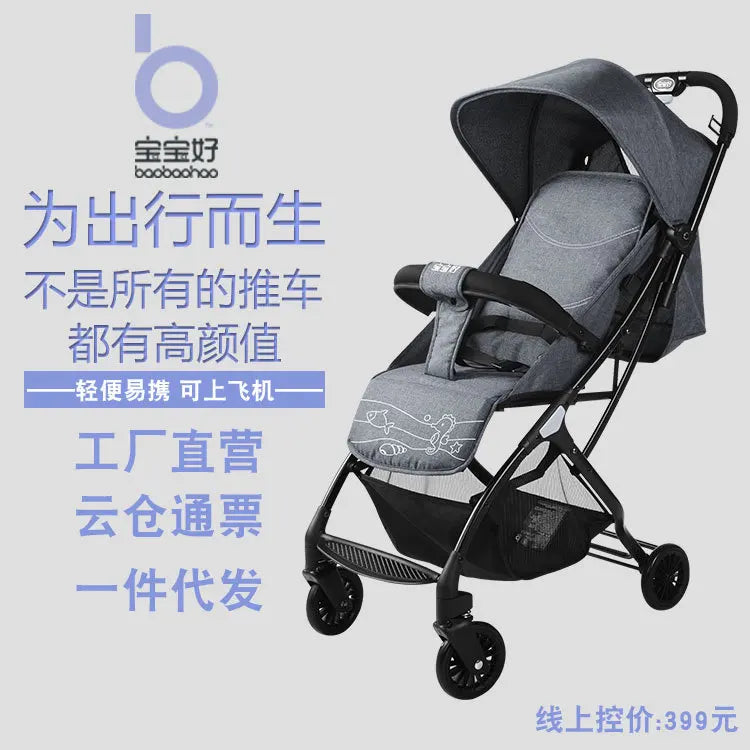 JMT-086218 Compact 3-in-1 Baby Buggy Stroller - Lightweight, Easy Folding, Portable Pram for Travel