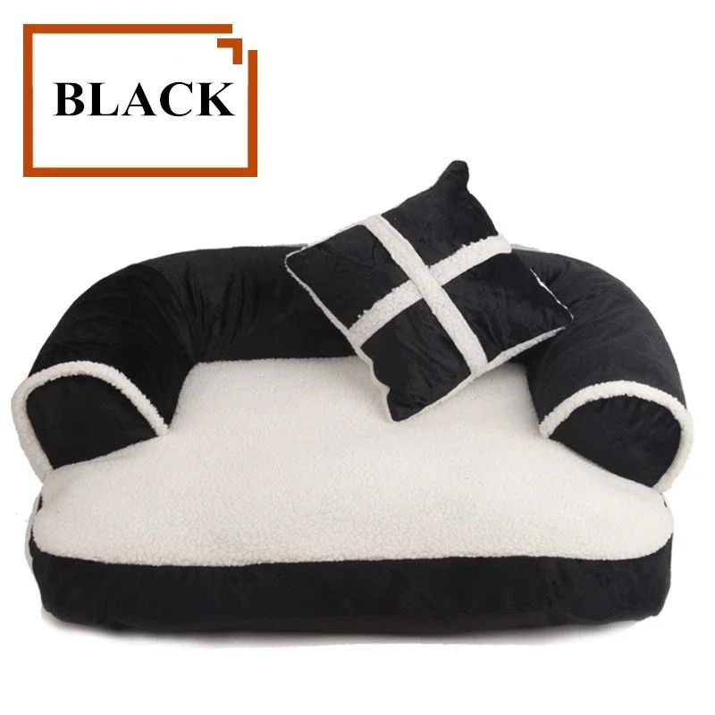JMT-086346 Classic England Style Soft Pet Bed for Small and Medium Dogs and Cats - Winter Warm Sleeping Sofa Nest