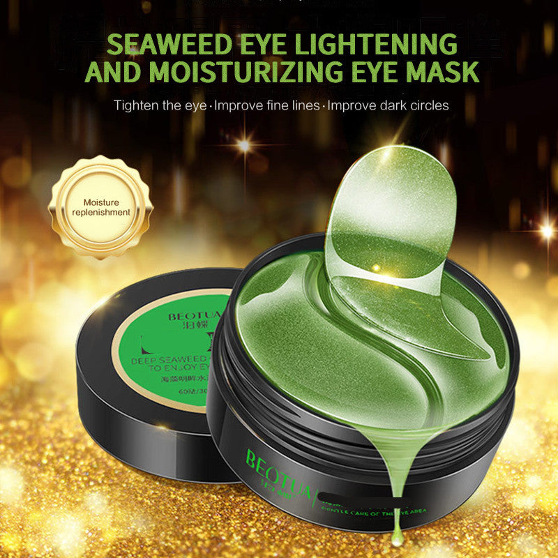 JMT-086474 Golden Algae Elastic Eye Masks - 60 Patches for Moisturizing and Refreshing Care